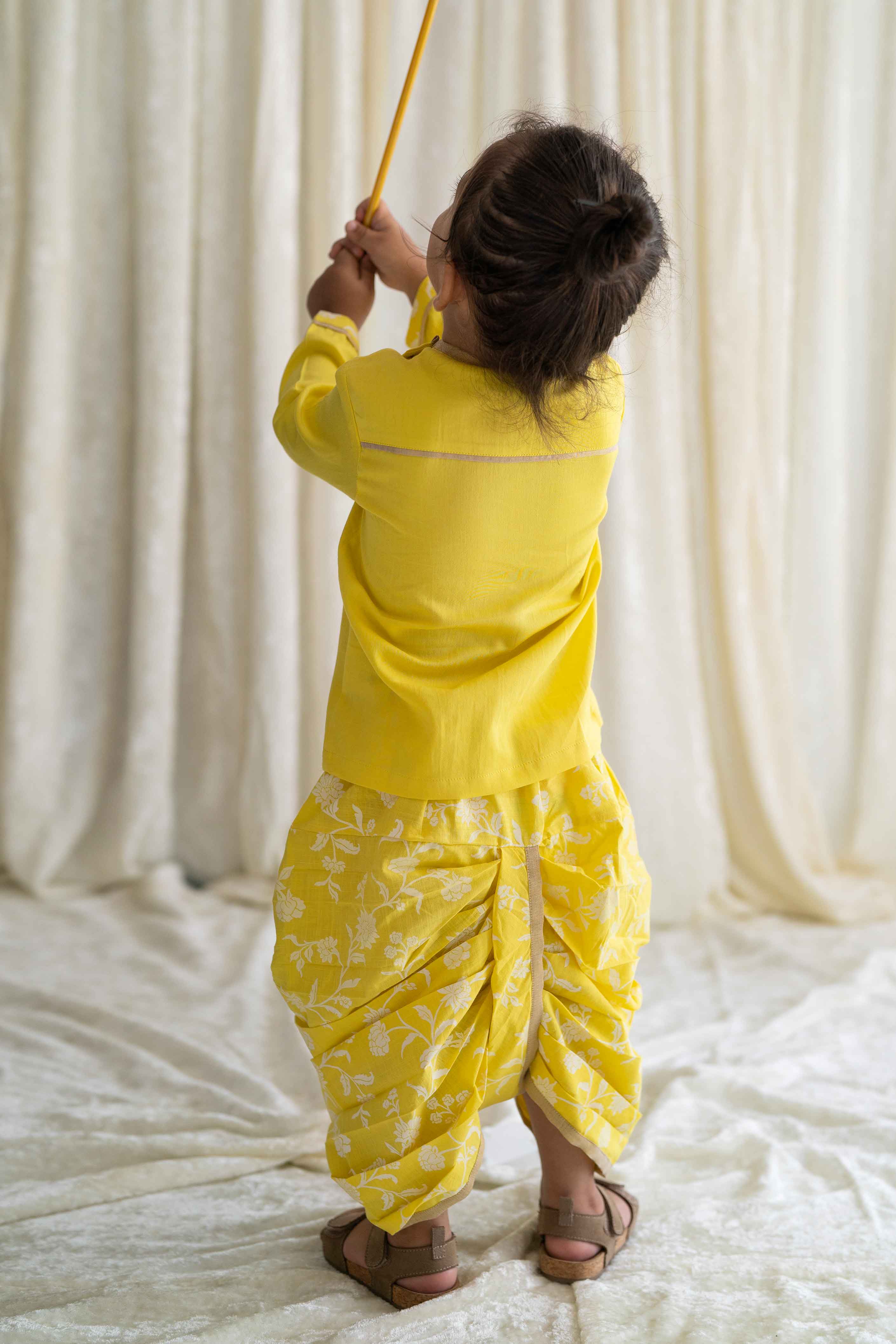 Diy:Baby Dhoti Salwar Cutting and stitching~Dhoti salwar Design~1 to 5  years girls Dhoti salwar - YouTube