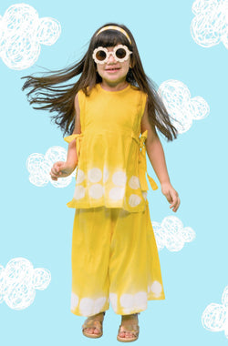 Cloud Dot Top Set - Yellow