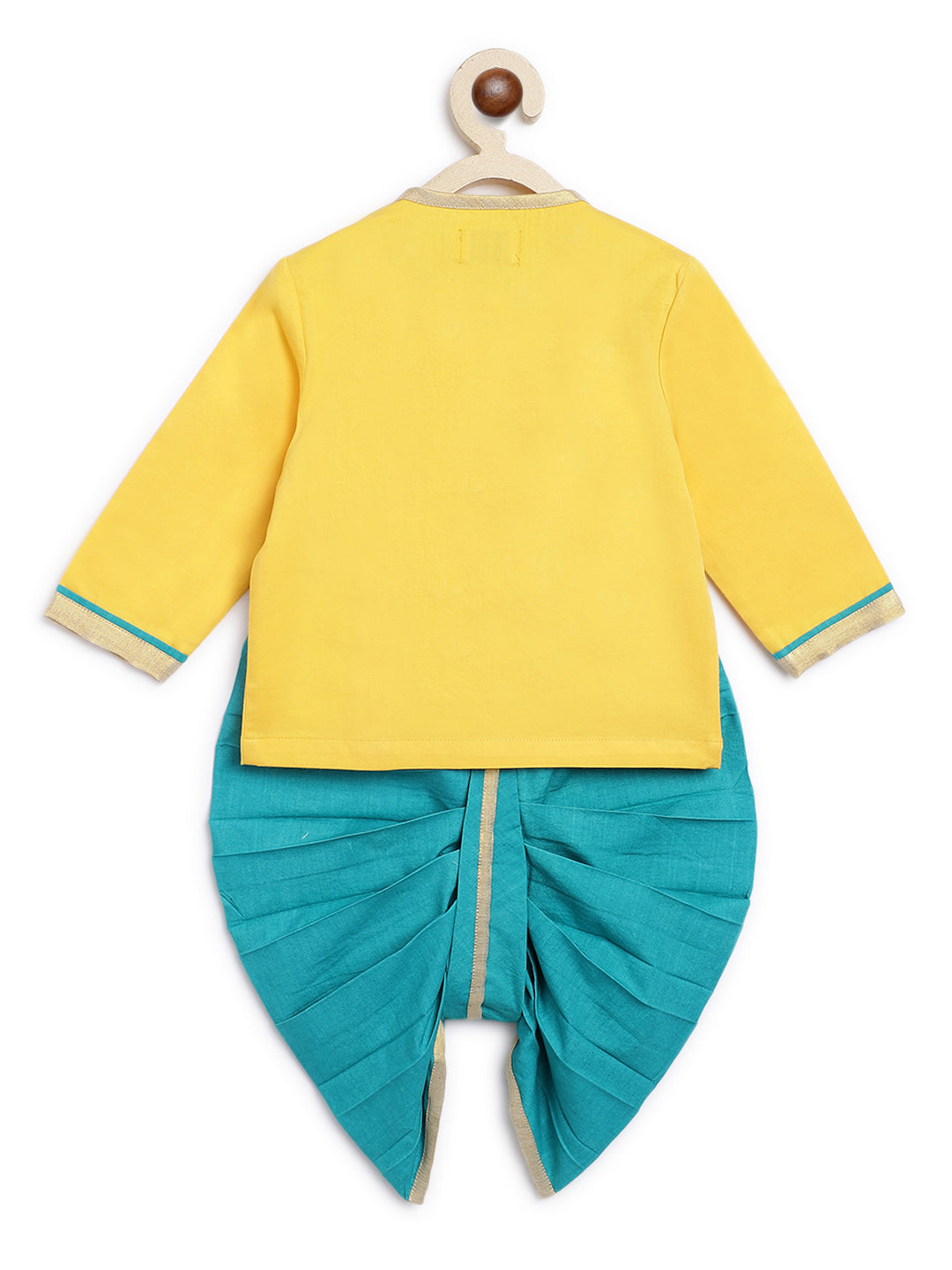 Baby Boy Krishna Dhoti Set Yellow Tiber Taber Kids