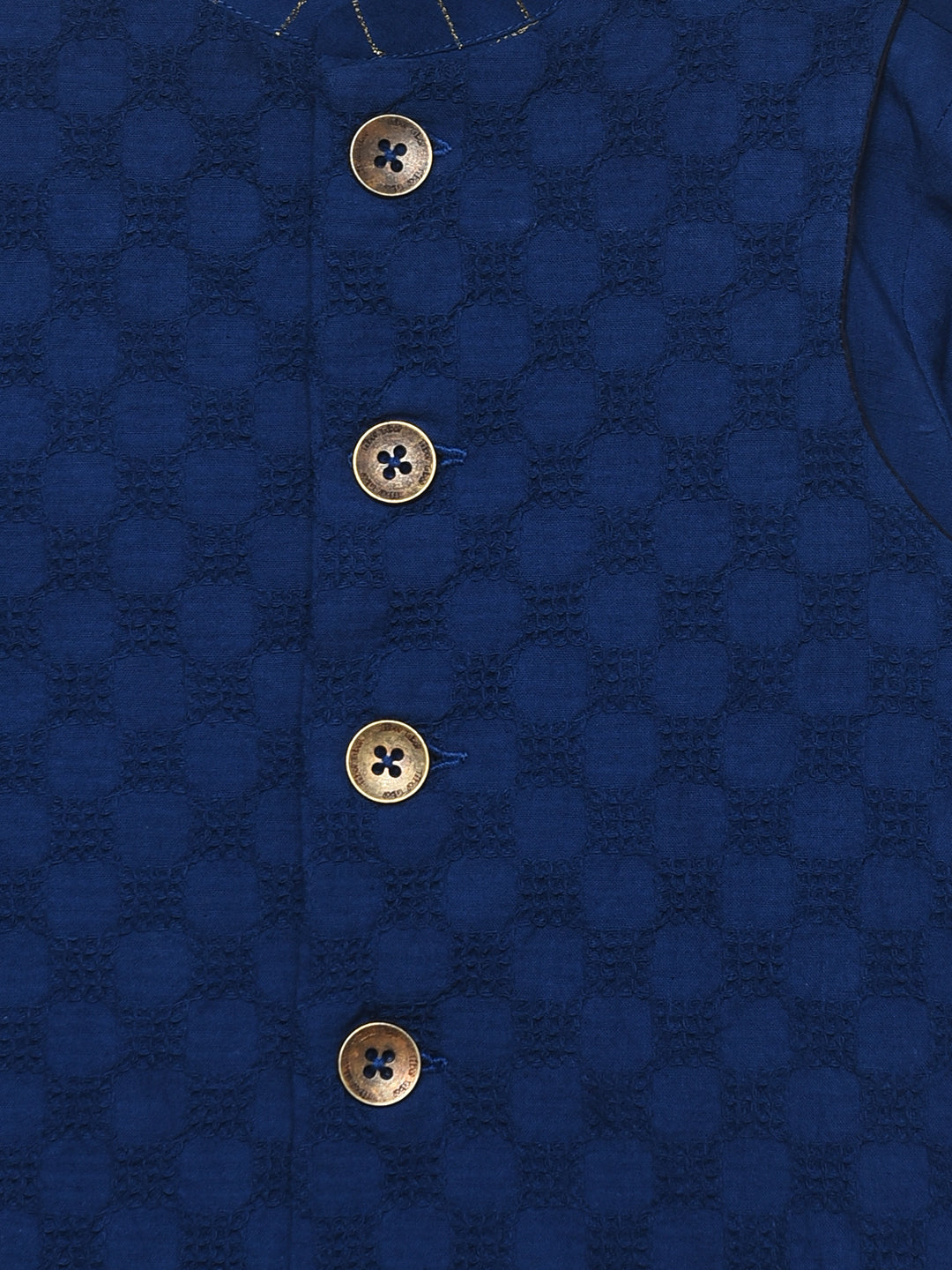 Jaquard Cotton Bundi - Navy