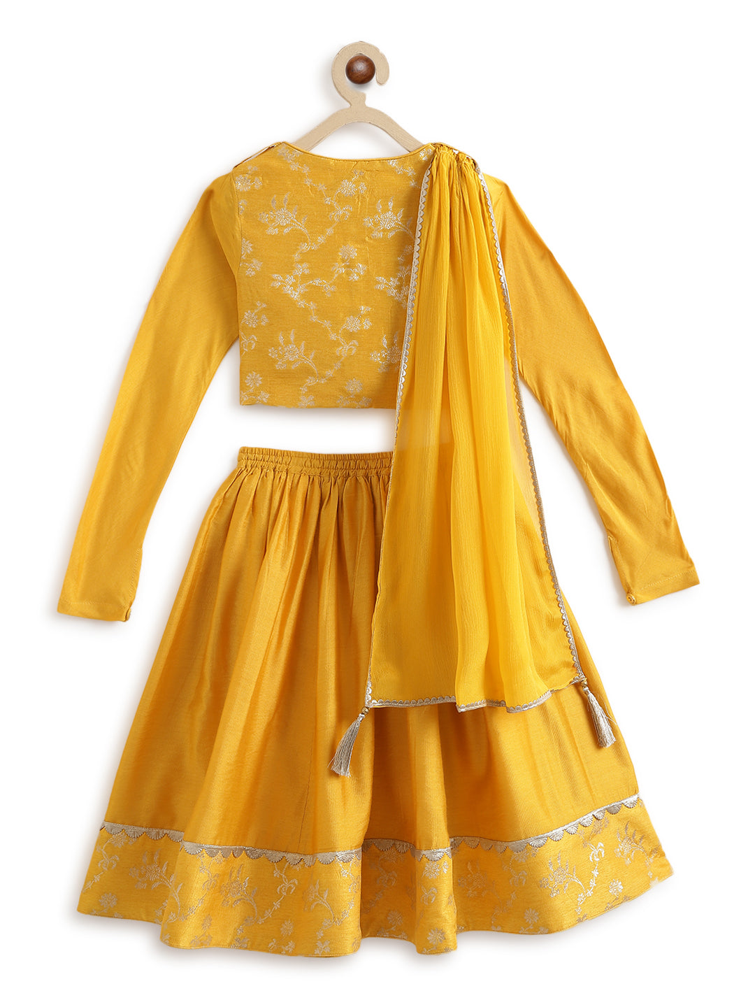 Noor Brocade Lehenga Set - Yellow