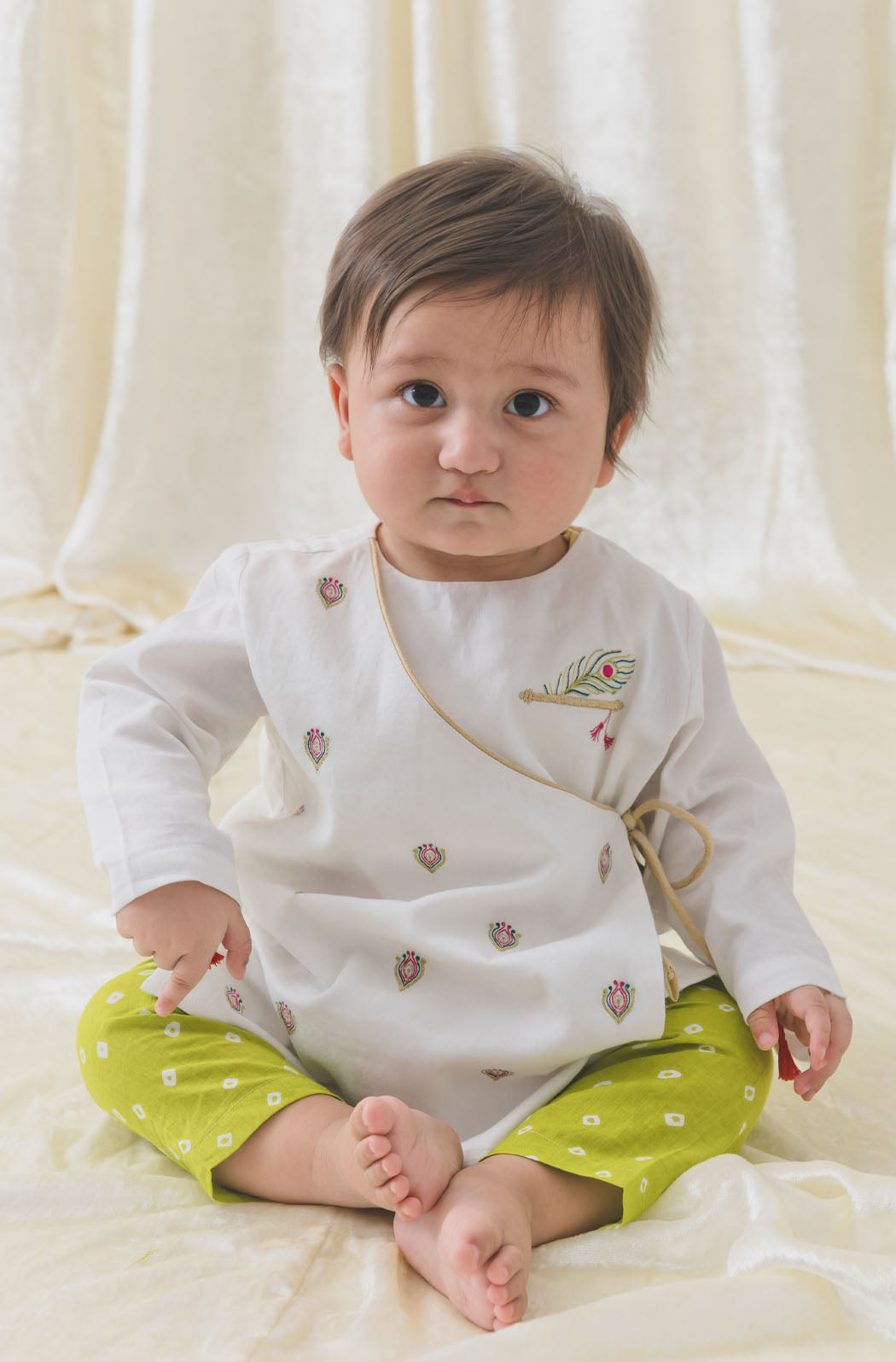 Janmashtami dress for baby boy online best sale