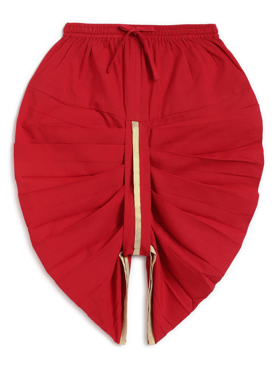 Zari Dhoti Kurta Set - Red