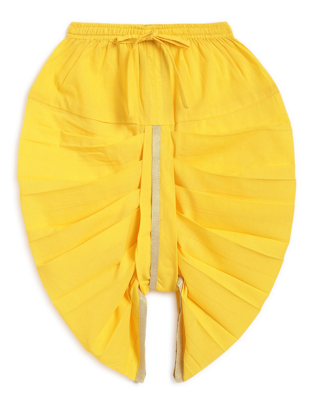 Zari Dhoti Kurta Set - Yellow