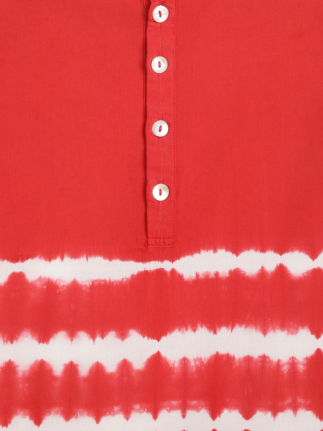 Breezy Lines Kurta - Red