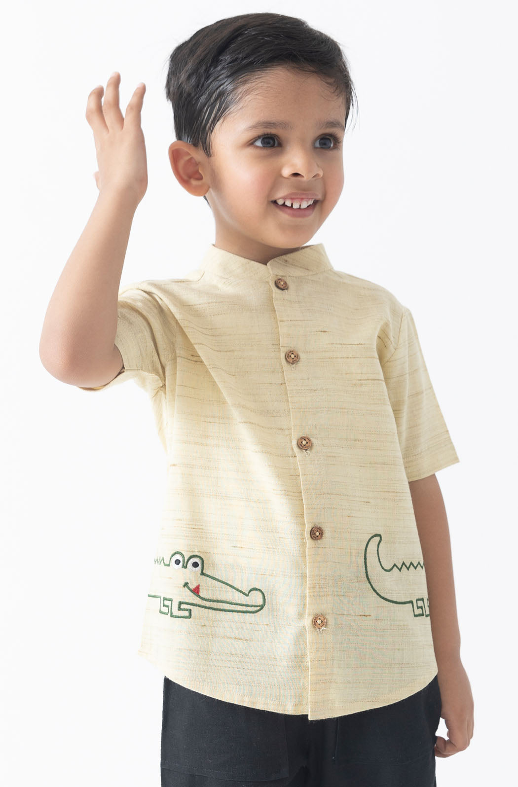 Croc ‘n’ Roll Shirt - Beige