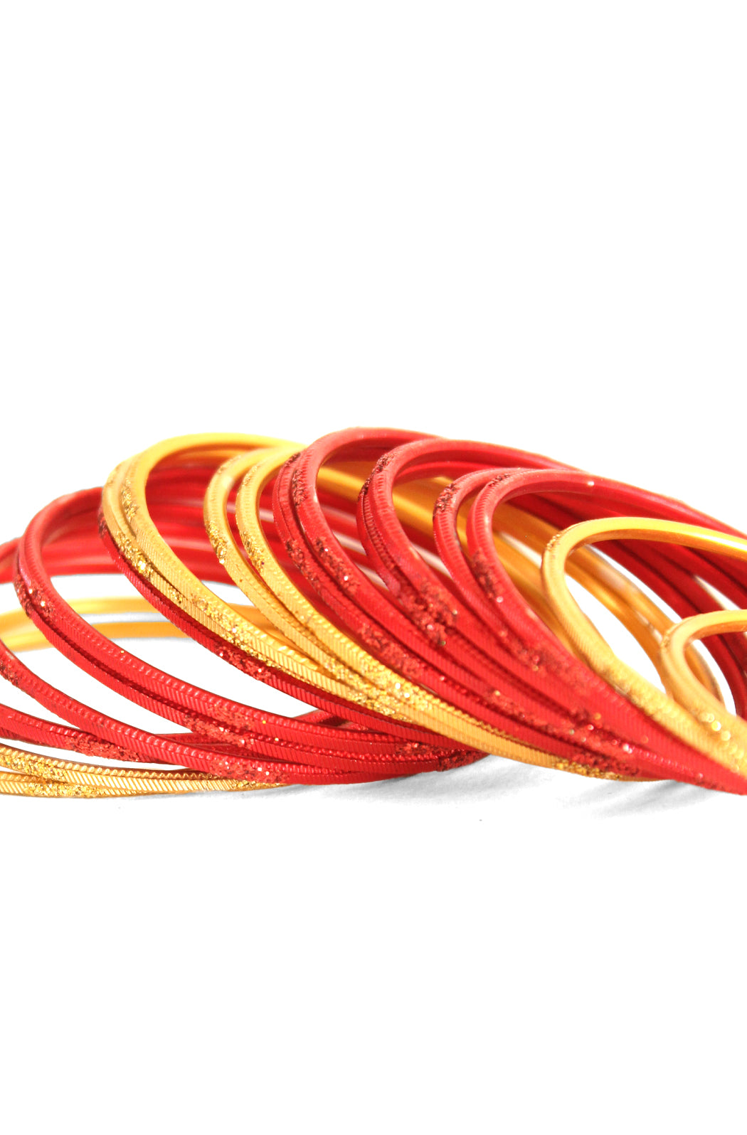 Royal Red Golden Shine Bangles