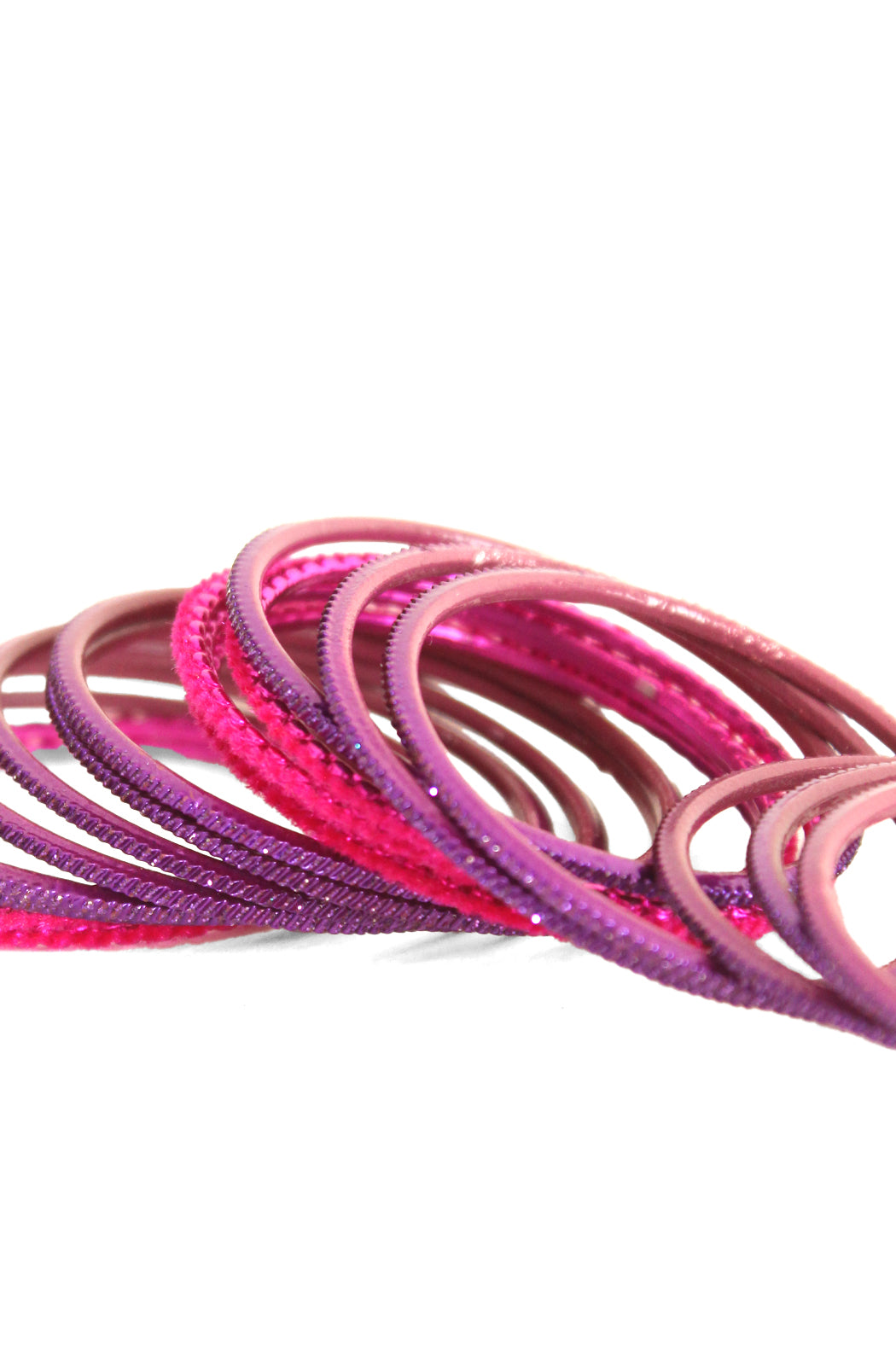 Fuchsia Fusion Shiny Bangles