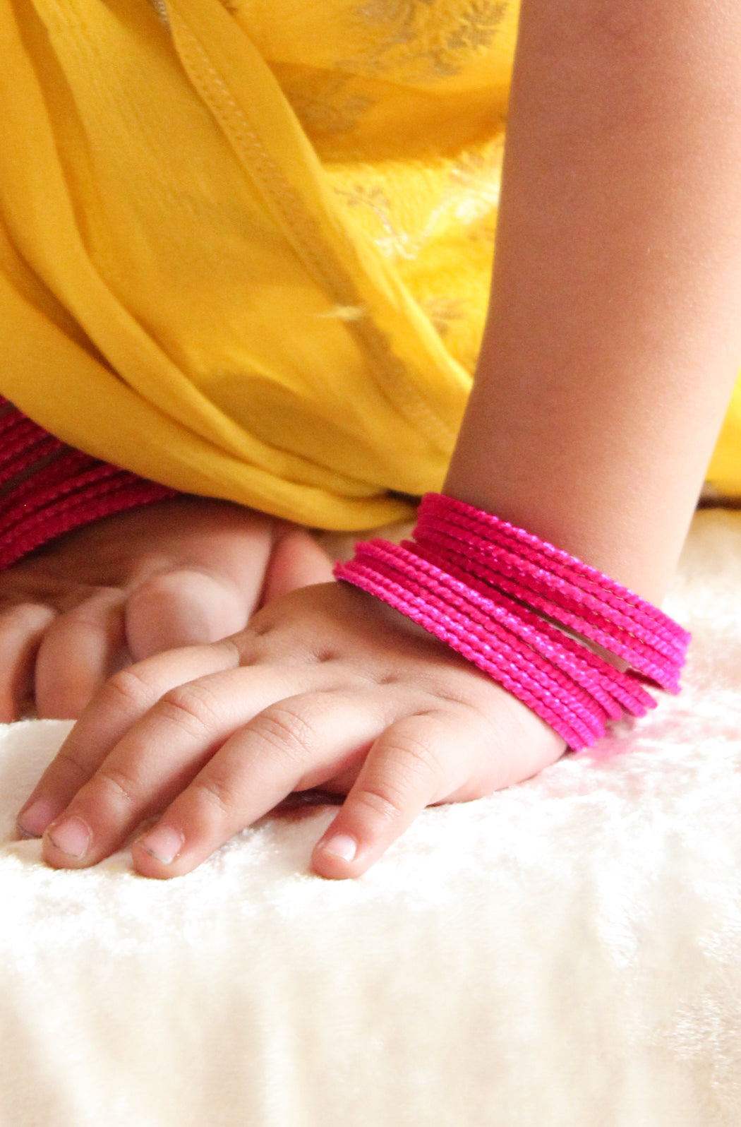 Sparkling Pink Pop Bangles