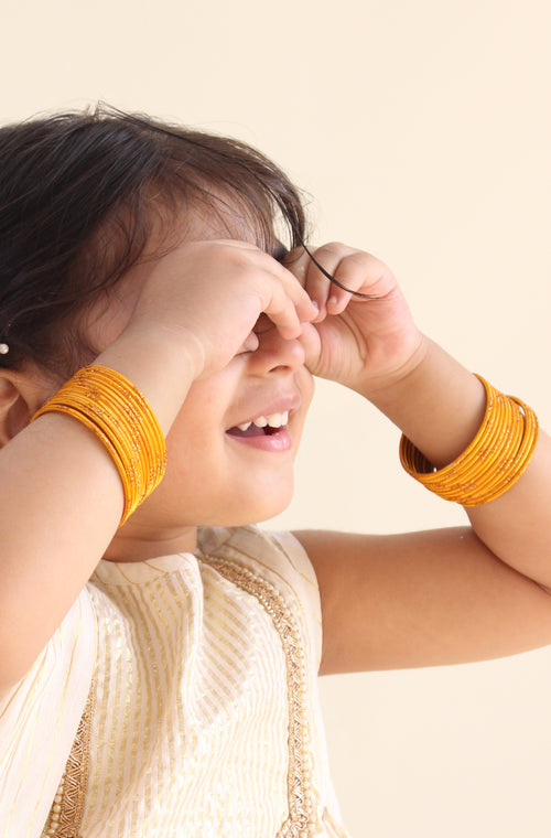 Sparkling Gold Bangles