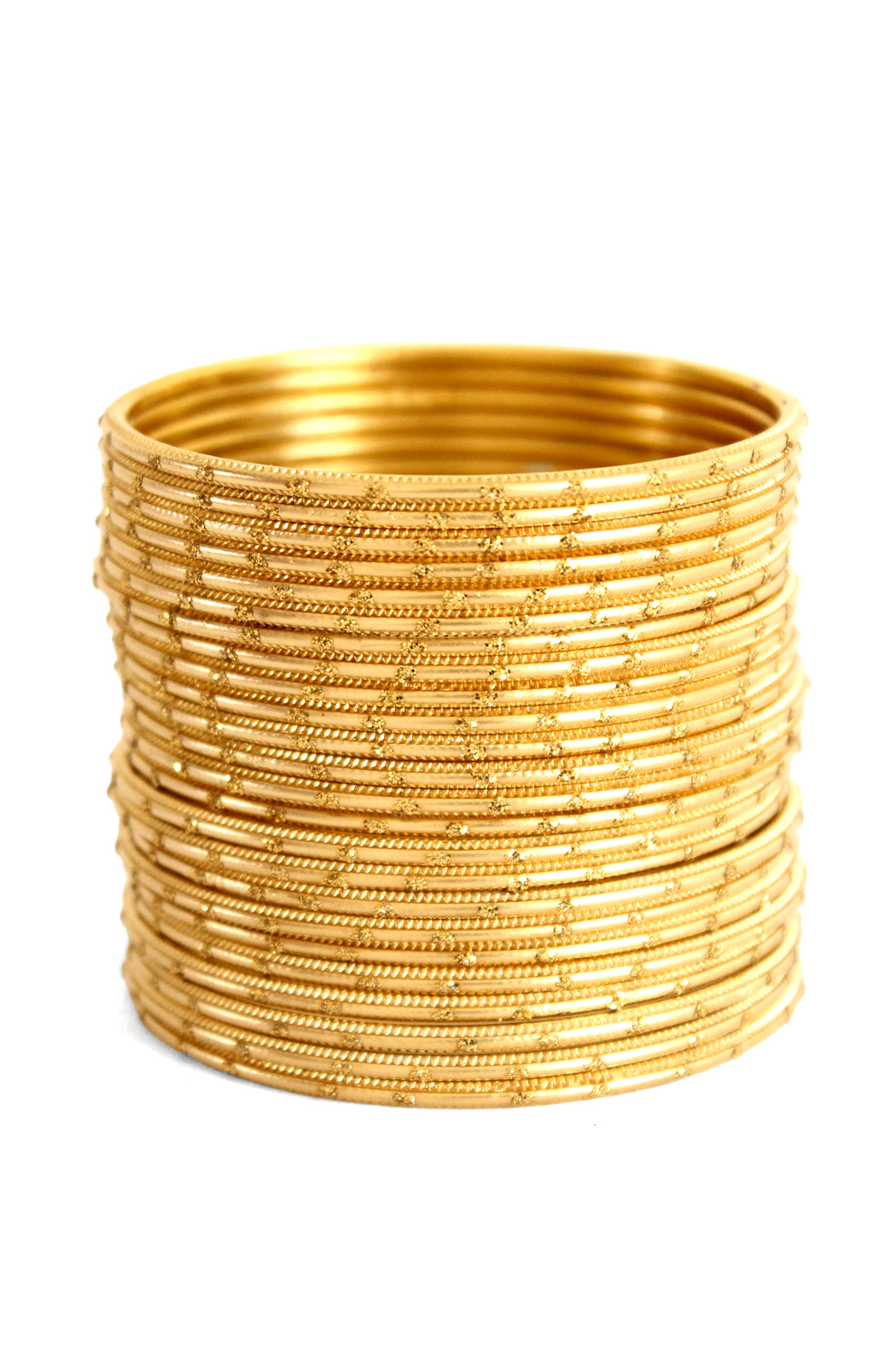 Golden Dot Glitter Bangles