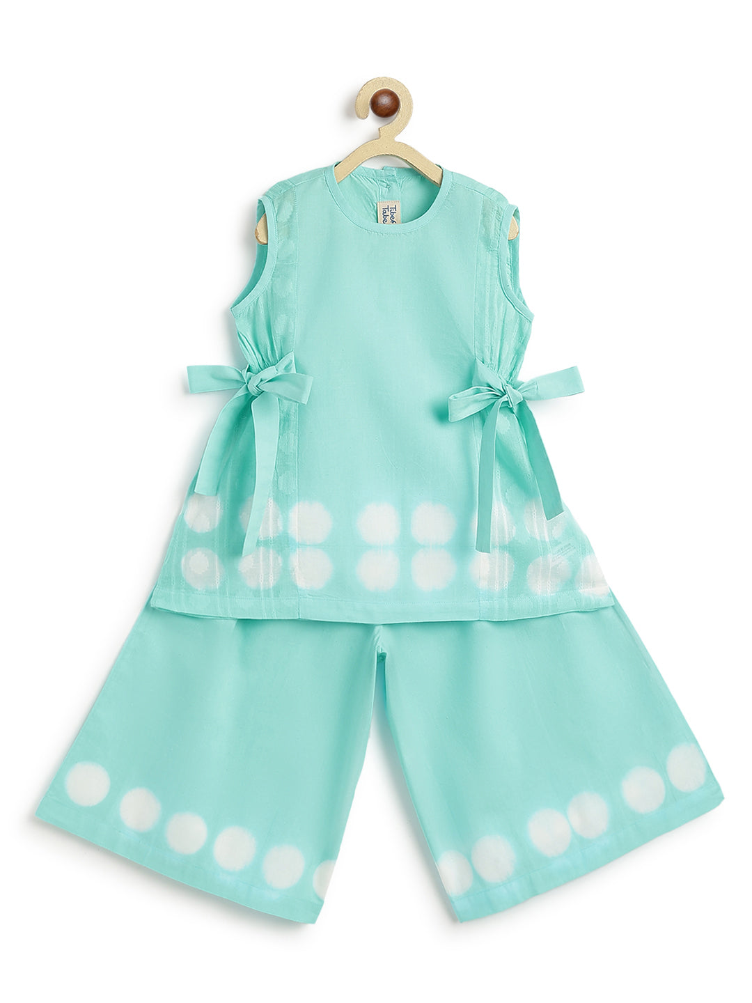 Cloud Dot Top Set - Blue