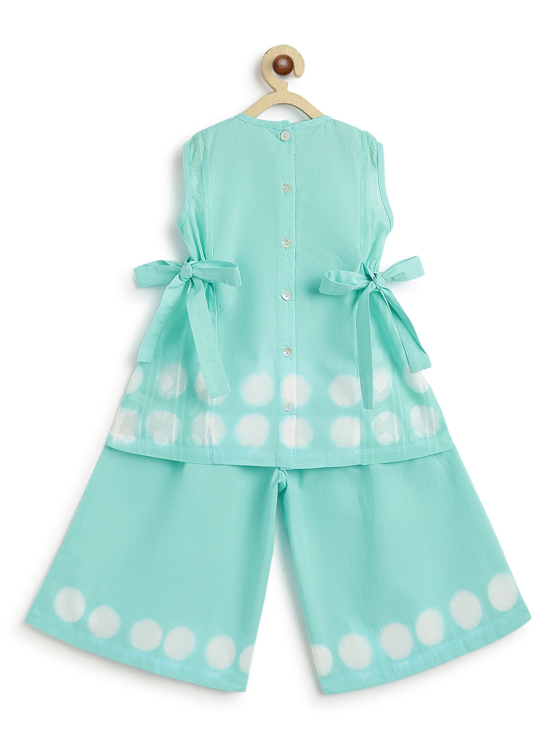 Cloud Dot Top Set - Blue