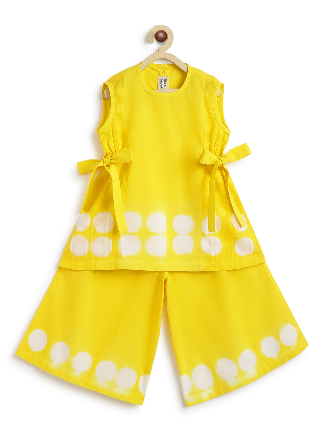 Cloud Dot Top Set - Yellow