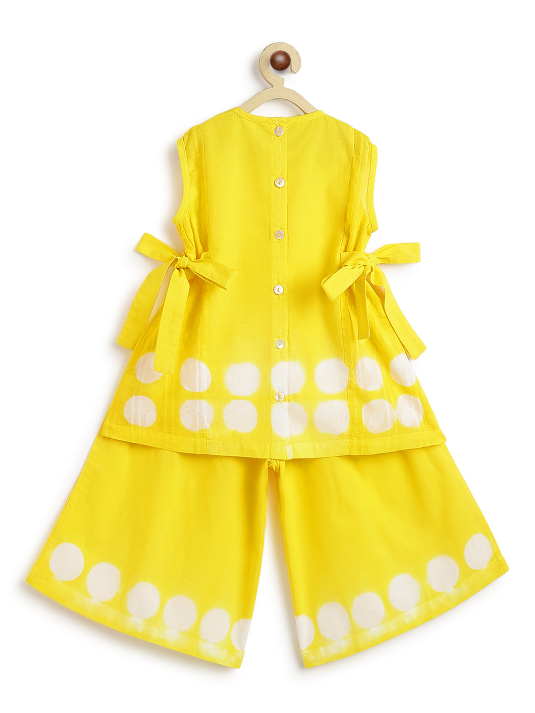 Cloud Dot Top Set - Yellow