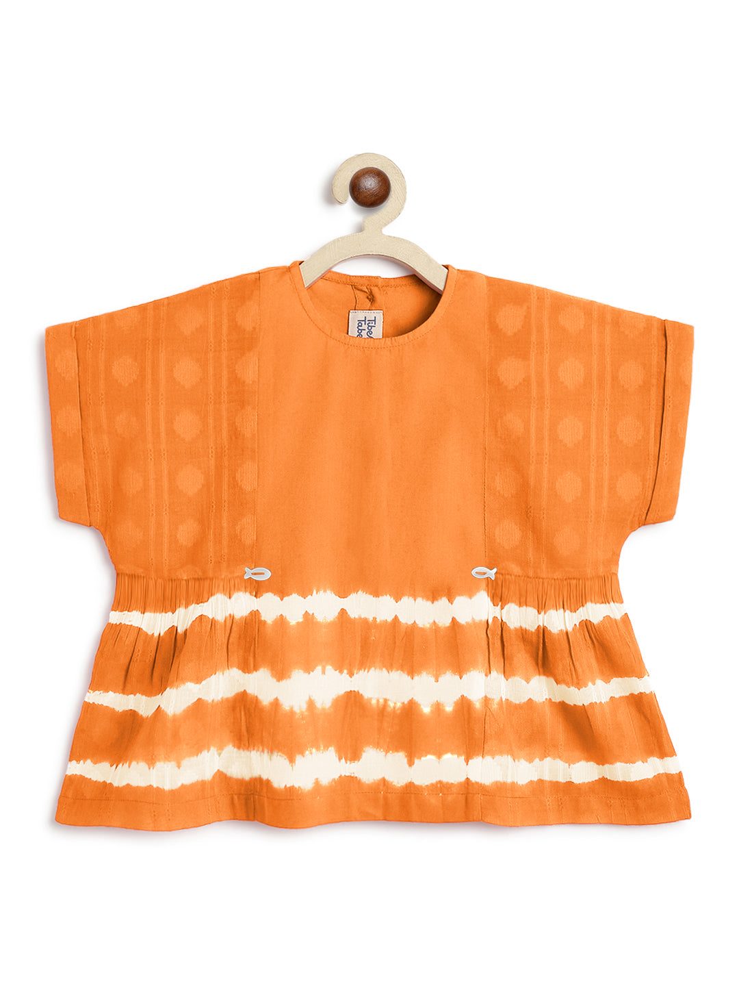 Breezy Lines Top - Orange