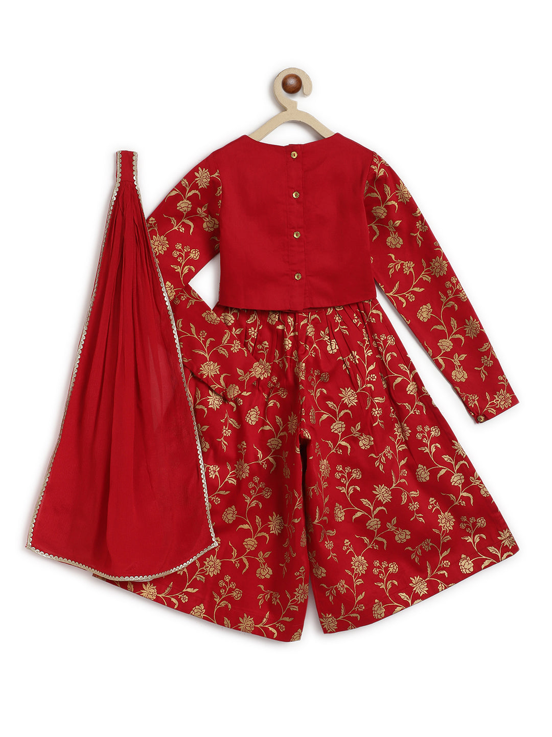 Devi Durga Co-ord Set - Red