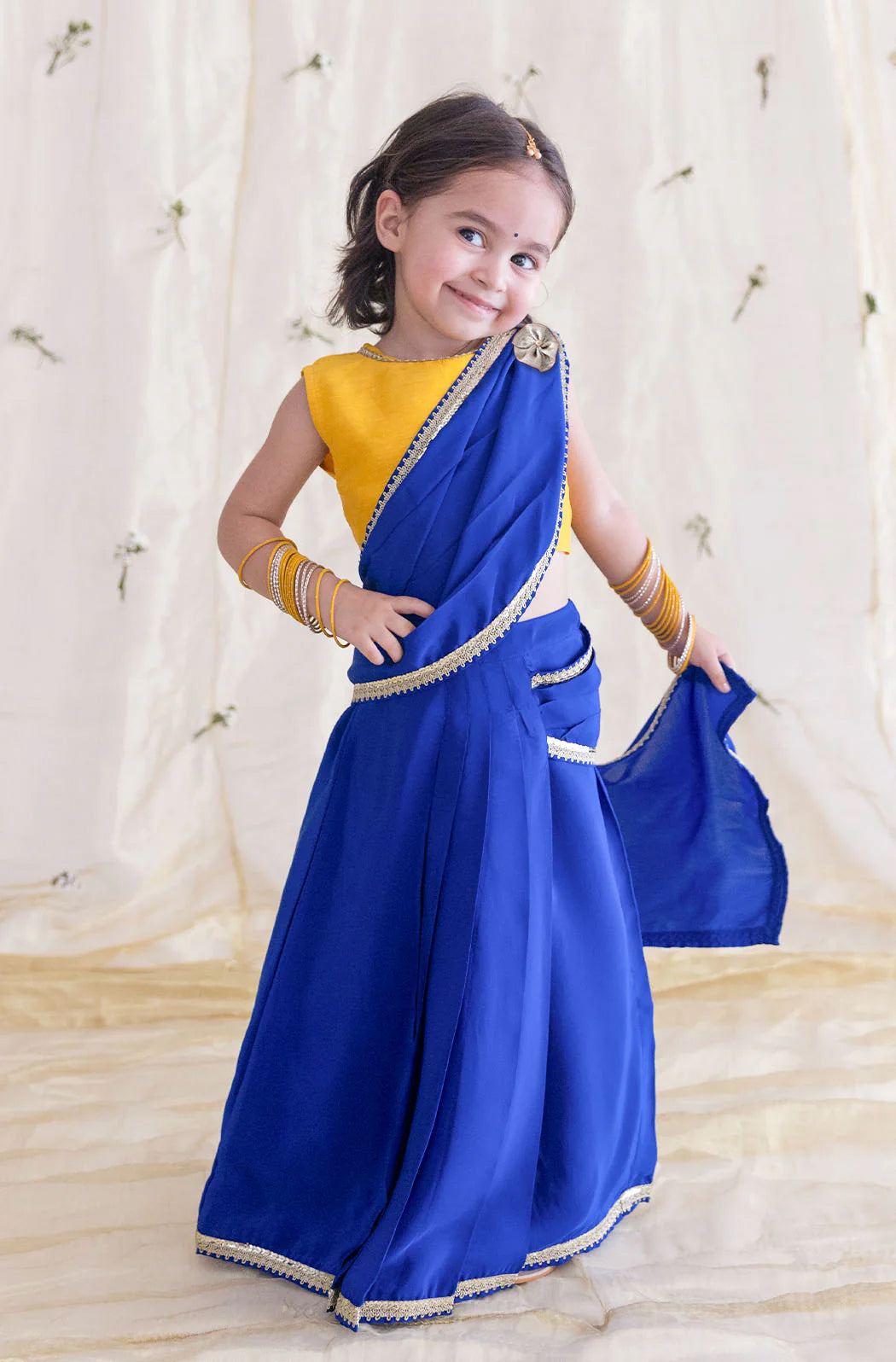 O’ Desi Girl Sari Set - Blue