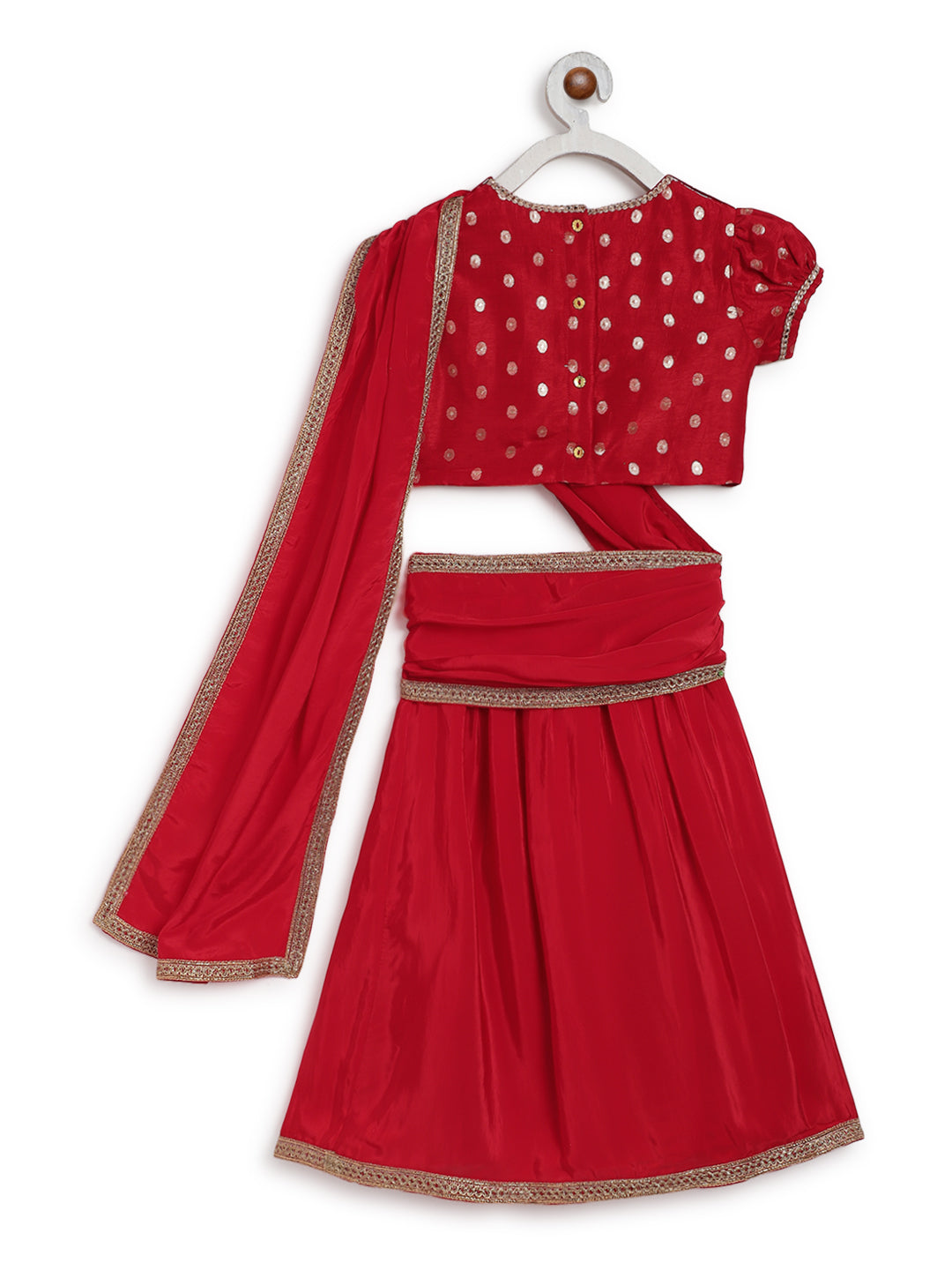 O’ Desi Girl Sari Set - Red