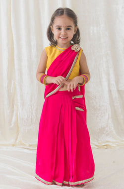 O’ Desi Girl Sari Set - Pink