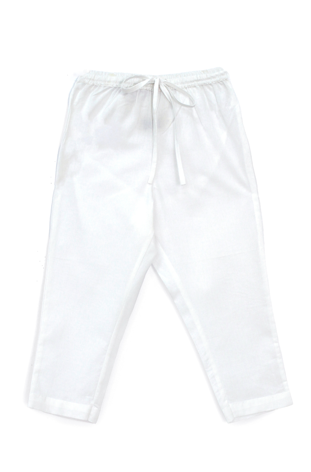 Ganesh Blessing Kurta Pyjama Set - White