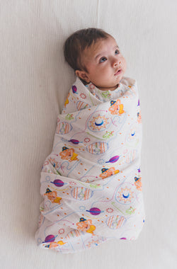 Ganesha Blessings Swaddle-White