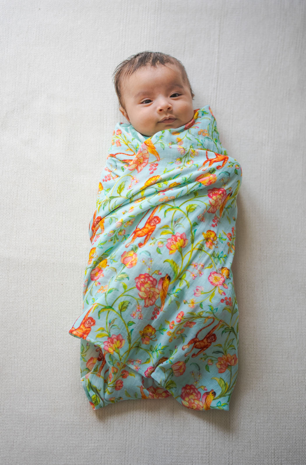 Garden Glory Swaddle-Green