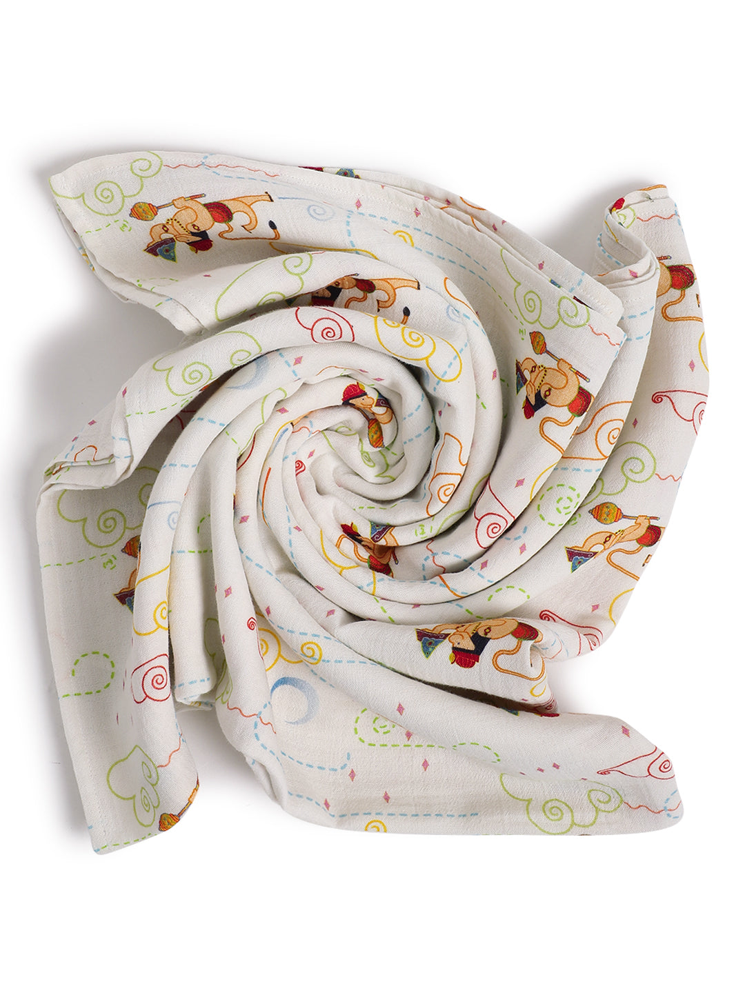 Hanuman Blessings Swaddle-White