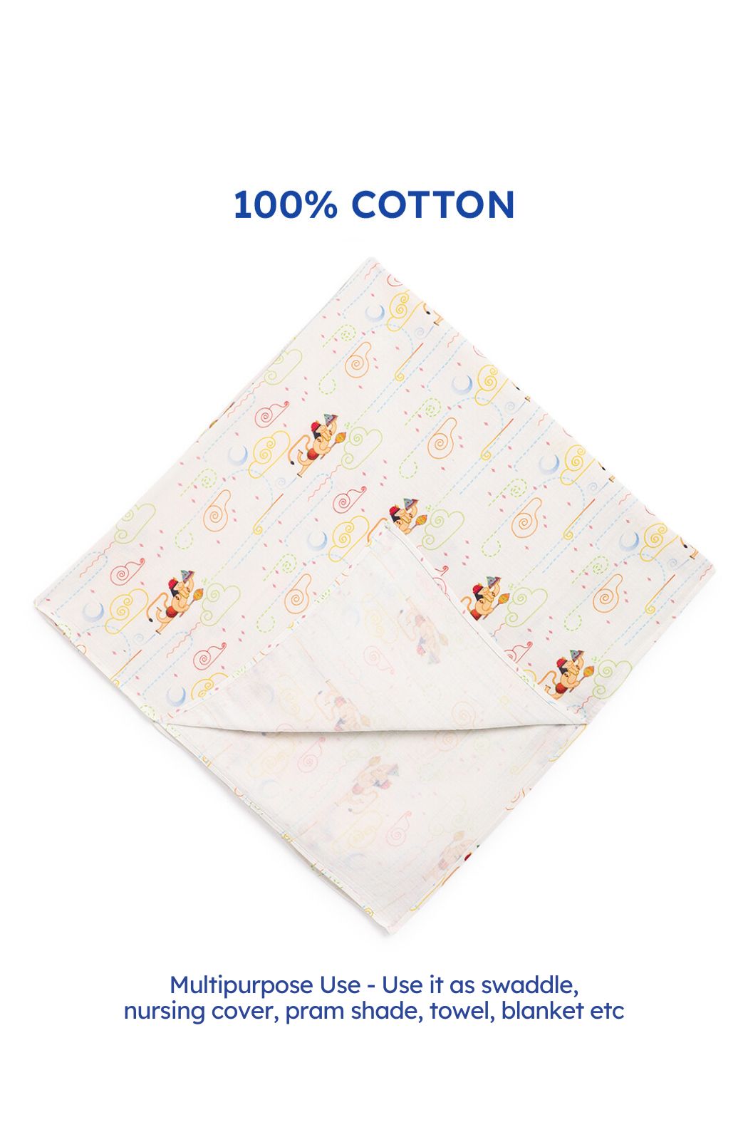 Hanuman Blessings Swaddle-White