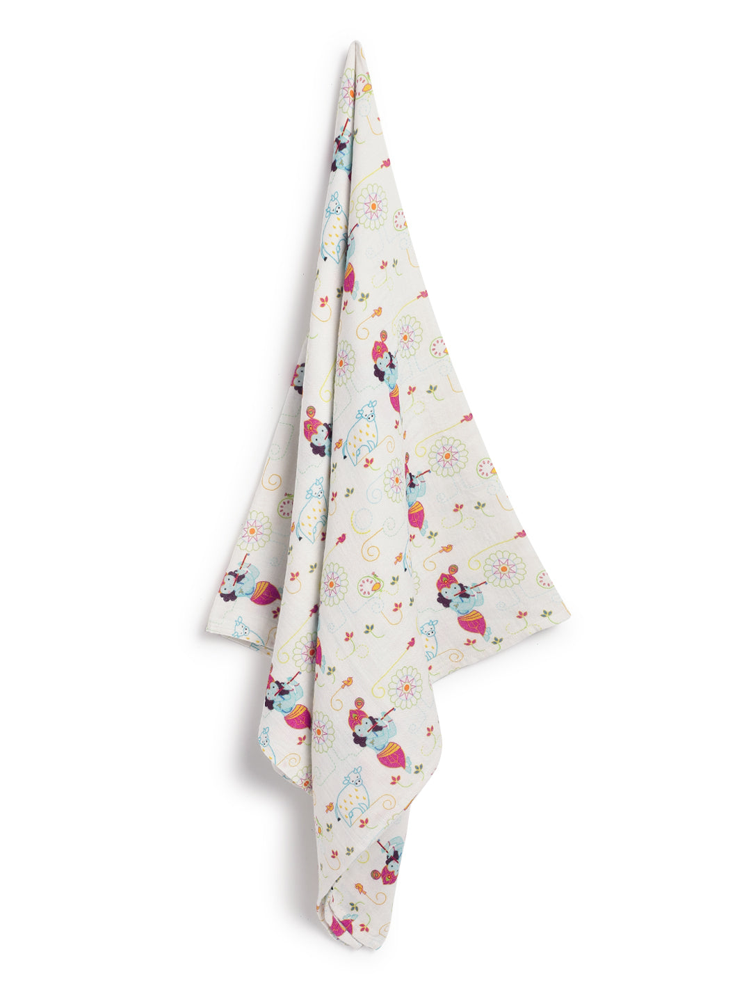 Krishna Blessings Swaddle-White