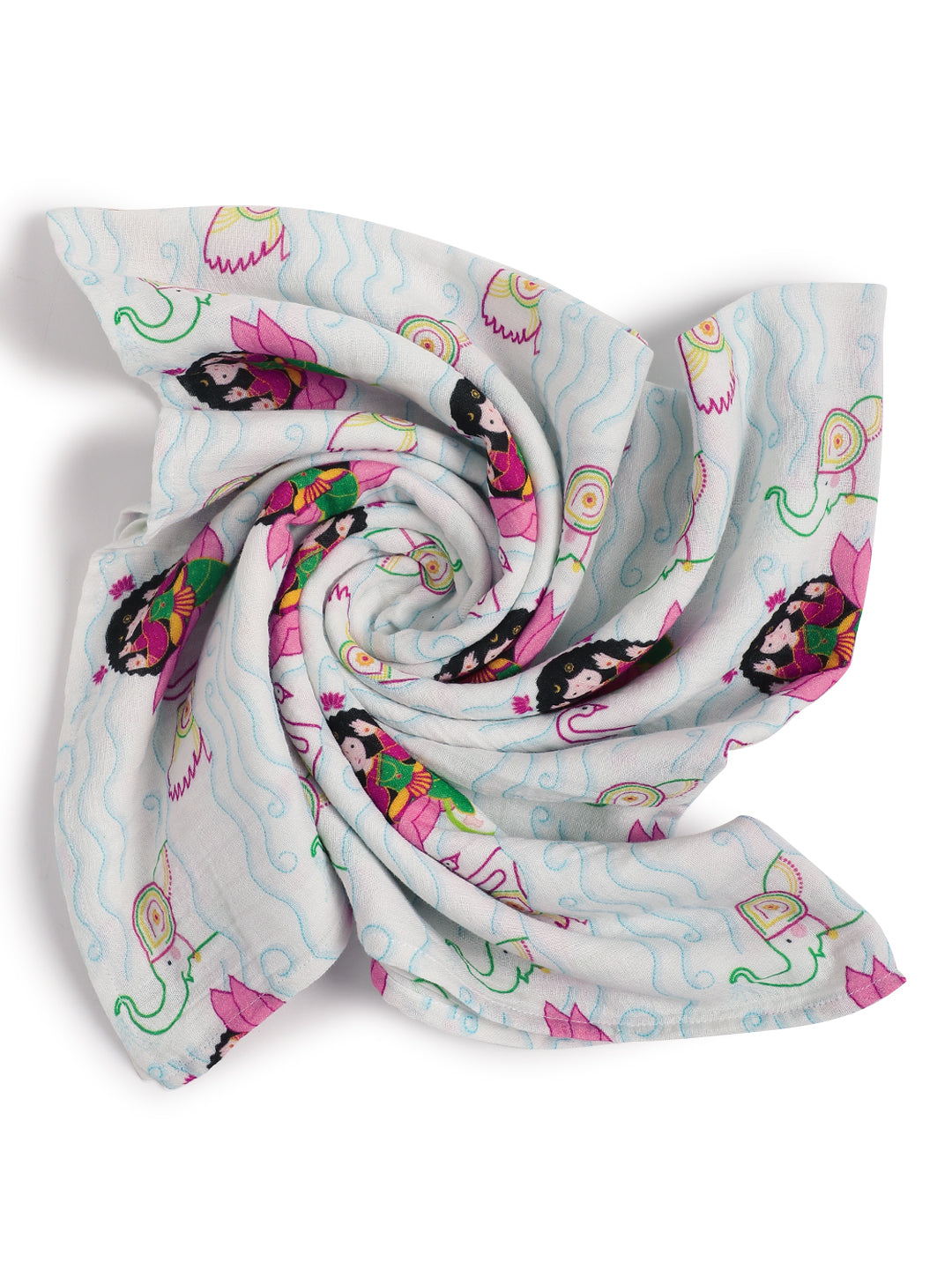 Laxmi Blessings Swaddle-White