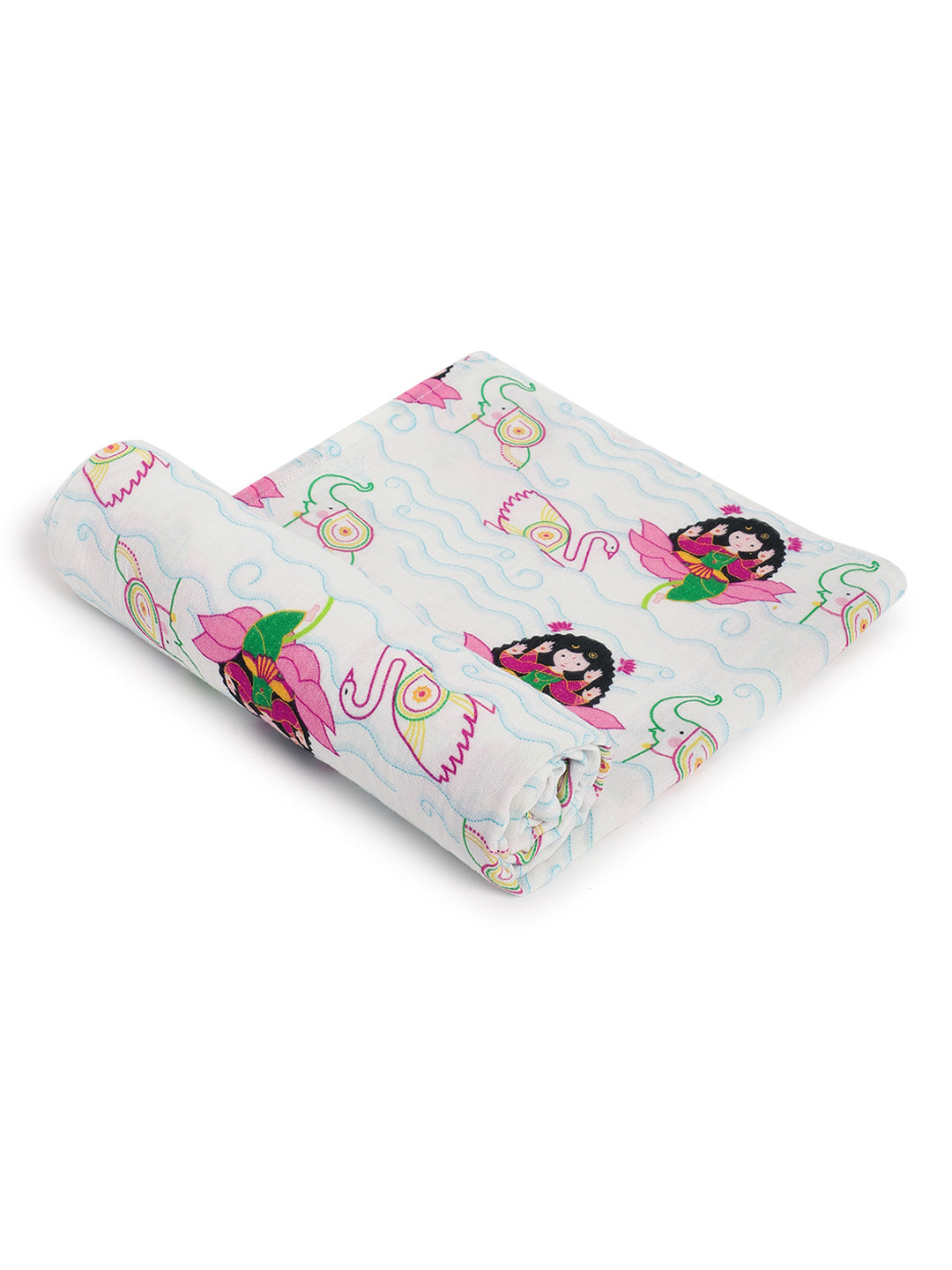 Laxmi Blessings Swaddle-White