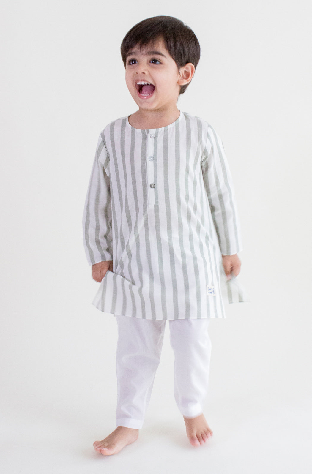 Cityscape Stripes Kurta Set