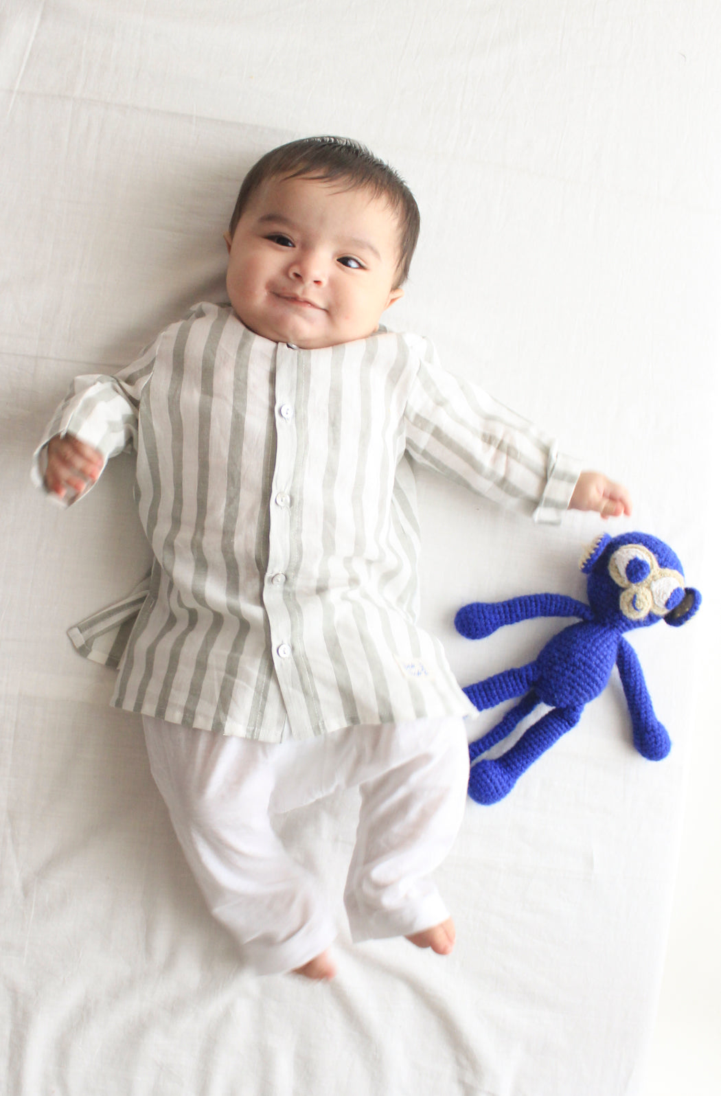 Cityscape Stripes Baby Kurta Set