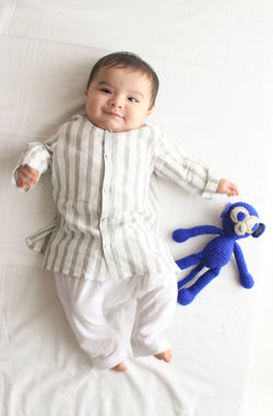 Cityscape Stripes Baby Kurta Set