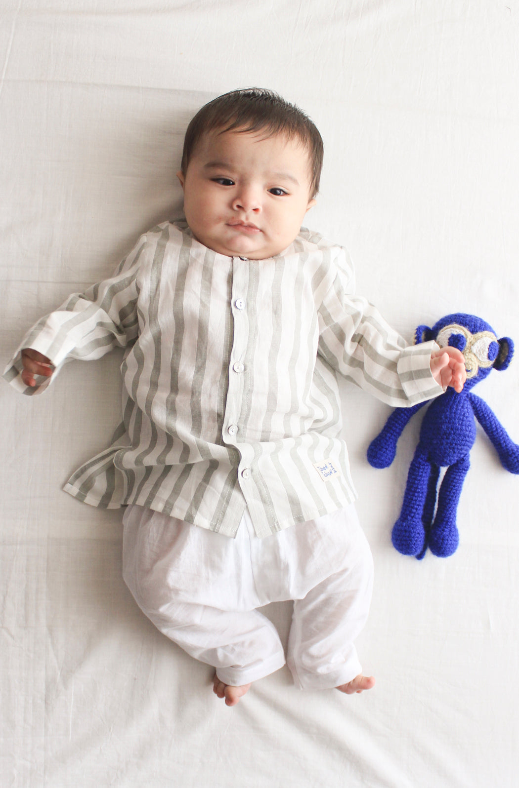 Cityscape Stripes Baby Kurta Set