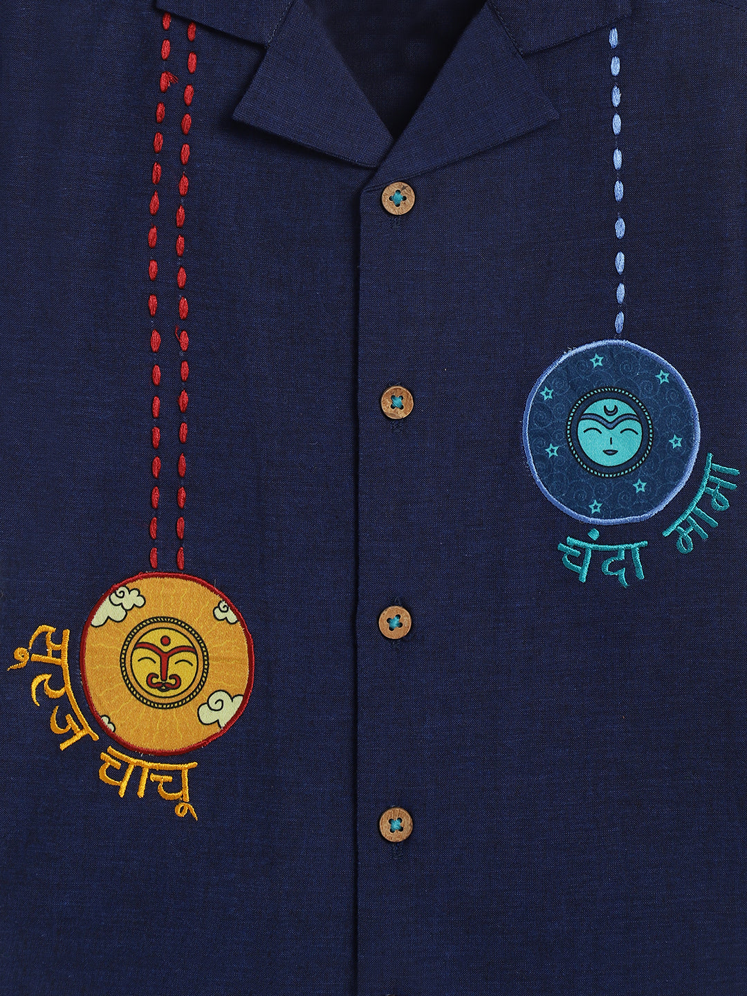 Suraj Chanda Shirt-Navy