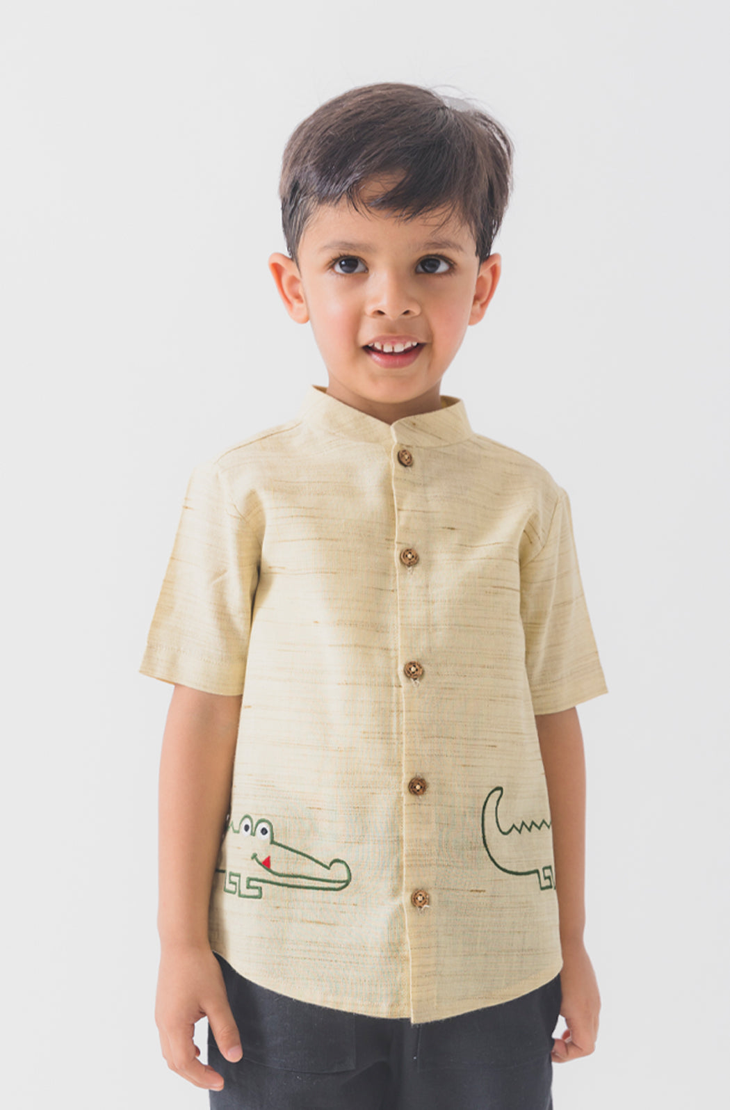 Croc ‘n’ Roll Shirt - Beige