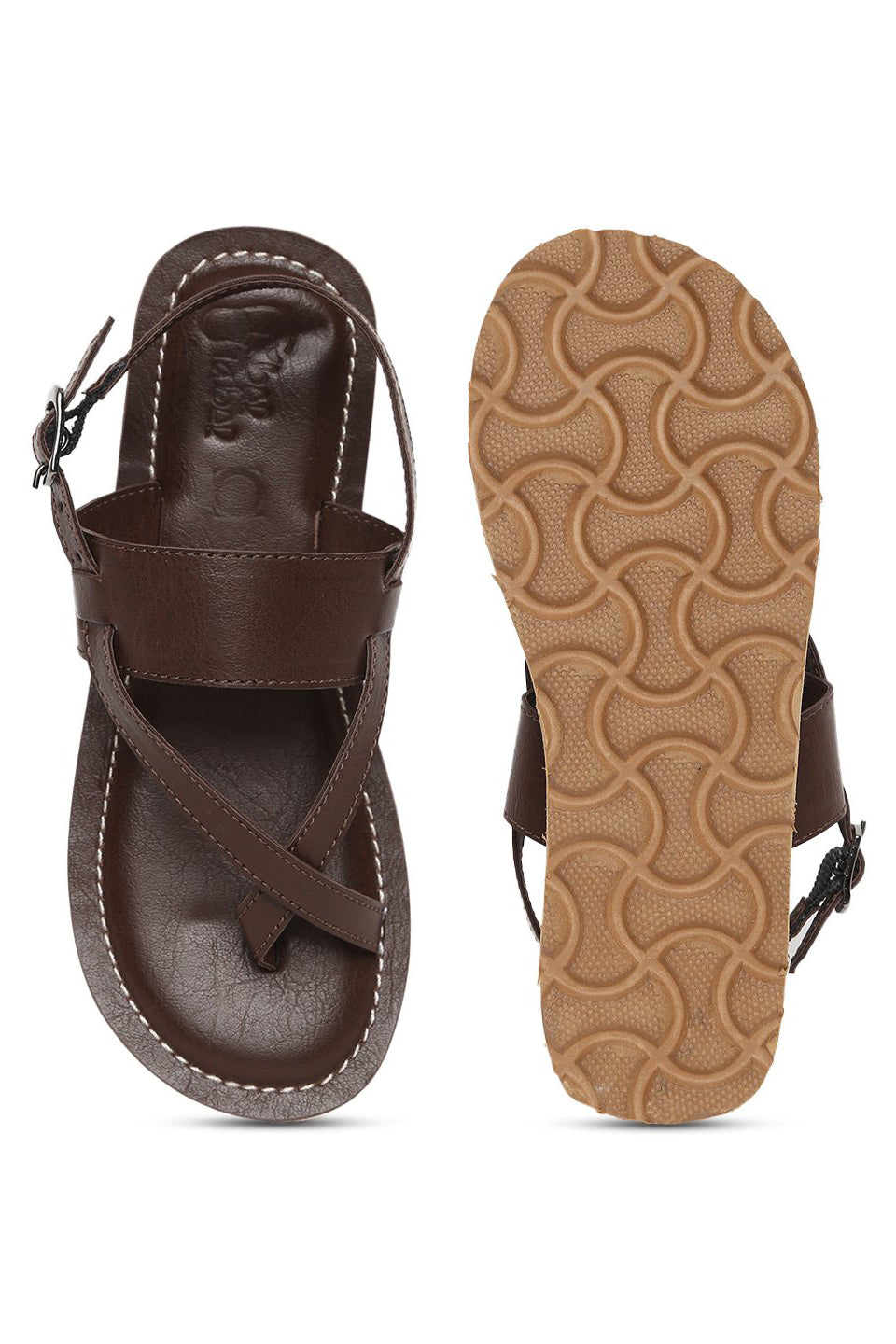 Trotter Brown Leather Sandals - Buy Trotter Brown Leather Sandals Online at  Best Prices in India on Snapdeal